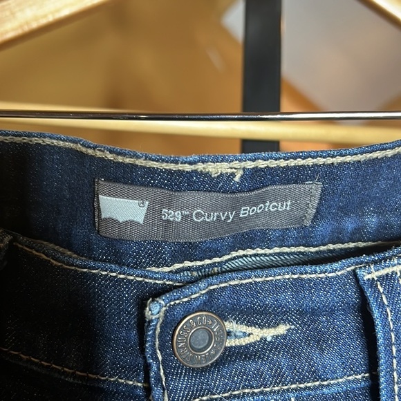 Levi’s 529 Curvy Bootcut Dark Blue Jeans Size 29 - Picture 4 of 7